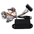 Miniatyrbild 1 av 5: 2-bands aktiv basgitarr EQ Equalizer Preamp Krets Pickup Svart ju (LGL)