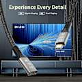 Pikkukuva 5 / 5: Thunderbolt 4 -jatkokaapeli, USB-C-kaapeli uros-urosliittimellä tukee 8K/5K@60Hz-videota / 40 Gbps:n tiedonsiirtoa / 100 W:n latausta (0,8 m) LGL