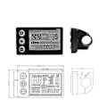 Miniatyrbillede 4 af 4: S866 Elektrisk Cykel LCD Display 24v 36v 48v E-cykel Elektrisk Scooter Display Meter Kontrolpanel Med Vandtæt Stik LGL
