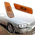 Miniatyrbillede 5 af 5: WJTG 2 stk. Sidemarkeringslysdæksel Foran Modificerede Dele Abs Blinklysindikatorhus 9188263 9188264 Kompatibel Volvo S80 99-06J LGL