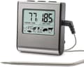 Digital matlagningstermometer, stor LCD med sond, BBQ-grilltimer och mat- och köttrökare (LGL)
