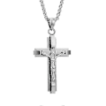 Miniatyrbillede 1 af 5: Kors Rustfrit Stål Jesus Titanium Herre Vedhæng Halskæde Tilbehør LGL