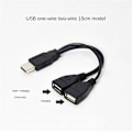 Miniatyrbilde 2 av 5: 15cm 30cm USB 2.0 A 1 hann til 2 Dual USB hunn Data Hub Strømadapter Y LGL 0.15m