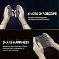 Miniatyrbilde 4 av 5: Ny Gamepad for Switch JOYCON Joystick Ett-knapps Vekking Bluetooth NS Somatosensorisk Vibrasjon Belysning LGL Black