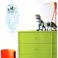 Miniatyrbillede 5 af 5: Dinosaur Drømmesamlere Til Drenge Piger, Drømmesamler Lys Væghængning Fjer Væghængning Dino Drømmesamler Børnegave (LGL) Blue With light