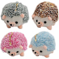 Miniatyrbillede 1 af 5: 4 stk. Pindsvin Nøgleringe, Pindsvin Nøglering til Børn Plysdyr Nøglering Mini Pindsvin Dukke Vedhæng Taske Nøglering Ornament Nøglering Keychai LGL