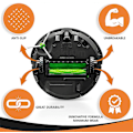 Miniatyrbillede 2 af 5: Hjul til IROBOT ROOMBA 500, 600, 700, 800 og 900 serierne (Pakke med 2 stk.) Skridsikre, exceptionelt greb og nem montering (LGL)