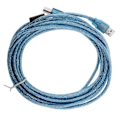 Pikkukuva 1 / 4: 5 metrin USB-kaapeli tulostimelle, tyyppi A - B uros, nopea 2.0 28AWG johto LGL
