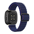 Pikkukuva 1 / 5: Nyloninen kellon ranneke Fitbit Versa 3/4 -kelloon (LGL) Mörkblå Mørkeblå