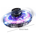 Miniatyrbild 5 av 5: Ljusstarka LED-leksaker för barn, handstyrda UFO-drönare, mini flygande orb, svävande boomerang fidget spinner, fantastiska presenter till pojkar och flickor [GGL] Black
