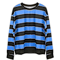Pikkukuva 2 / 2: Rento Pul-raitaneule naisille LGL Blue L