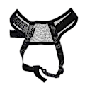 Miniatyrbild 5 av 5: 1x Justerbar Hundmask Mot Skällande och Bitande, Nätmunskydd för Grooming, Stoppar Tuggande Hfmqv TINGQUAN LGL Balck XL mouth circumference 22-28cm