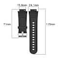 Miniatyrbilde 3 av 3: Klokkebånd for Xplora X5/x5 Play, Quick Release silikonarmbånd med verktøy - midnattsblå [GGL]