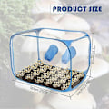 Miniatyrbillede 4 af 5: Svampedyrkningstelt Still Air Box Bærbar Foldbar PVC 2 Armporte Svampe LGL Blue