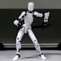 Miniatyrbillede 5 af 5: Titan 13 Actionfigur Legetøj, Multi-Leddet Bevægelig 3D-Printet Figur Dummy, Robot Actionfigur - Unikke Dekorationer til Skrivebordet til Ham - Perfekt Valentin Green