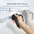 Miniatyrbillede 5 af 5: Holdbart Controller Silikone Grip Cover Knuckle Strap til Quest 2 VR Handle LGL Black
