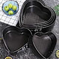 Miniatyrbild 5 av 5: Hjärtformad Springform Bakform Livsmedelsgodkänd BPA-fri Värmebeständig Återanvändbar Mikrovågssäker Non-Stick Cheesecake Form LGL 26cm