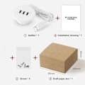 Pikkukuva 4 / 5: 3-in-1 USB 2.0 Hub Työpöydälle Upotettu HUB Hub Tietokonepöytä Yksi Vedä Kolmeen Jakaja Valkoinen USB2.0 Lue Datalinja Jakaja LGL Style B