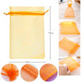 Miniatyrbillede 3 af 5: Parti med 100 flerfarvede organzaposer, 10x15cm, organza gaveposer (LGL)