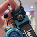 Miniatyrbilde 4 av 5: Nøkkelringanheng Søt Tegneserie Nøkkelring Miljøvennlig Bilnøkkelring Silikon Metall Nøkkelring Grønn (LGL)