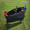 Miniatyrbild 1 av 5: Elastiskt Träningsband Förtroendeskapande Spel Teambuilding Aktivitet Hög Elasticitet Stor LGL Black Circumference 200x75CM