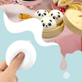 Miniatyrbild 4 av 5: 3 st Ångkokt Björn Fidget Leksaker, Sensoriska Leksaker Ångestlindrande Artiklar Mochi med Bambu Ångkokare, Simulerings Stressbollar Stress Relief Gåvor (LGL)