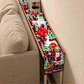 Miniatyrbild 4 av 5: Jul Tomte Ren Bordslöpare, Buffelrutig Julgran Snöflinga Bordslöpare, 33x183cm (LGL)