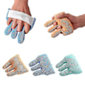 Miniatyrbild 2 av 5: Fingerkontrakturkudde, Kon med fingerseparator Handgrepp Palmgrepp Pad LGL blue