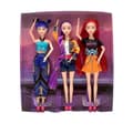 K-POP Demon Hunter Dockor 11\" Vinylfigurer LumimiraZoe 3-pack Samlarobjekt (LGL) 3pcs Set