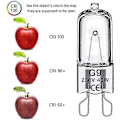 Miniatyrbild 3 av 4: G9 Halogen Glödlampor 40W, Flimmerfri, Dimbar, 600lm, 2800K, G9 Kapsellampa, 10 st (LGL)