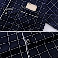 Miniatyrbild 5 av 5: 2 Delar/Set Herr Pyjamas Set Rutigt Tryck Kavajslag Långärmad Enkelknäppt Skjorta Elastisk Midja Långbyxor Set Lös Passform Loungewear Kostym LGL dark blue XL
