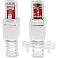 Miniatyrbillede 2 af 5: 2 stk. 90 graders Ethernet-adapter Højre+Venstre Vinkel RJ45 Stik til Sokkel Adapter Skærmet Netværks Patch Forbindelse (LGL)
