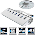 Miniatyrbild 4 av 5: Herfair 7 Port USB 3.0 Hubb - Höghastighetsdataöverföring - 4 USB-portar - USB-splitter (7 portar) (LGL)