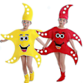 Miniatyrbild 3 av 4: Barn Skola Hem Fest Sjöstjärna Cosplay Kostym För Pojkar Flickor Baby Kläder Havsdjur Stjärna Scenshow Kläder Dansdräkt LGL Khaki 150 cm