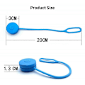 Miniatyrbilde 5 av 5: LED Silikon Ryggsekklys 3 LED Sykling Fotturer Highlight Lys Bærbar Sykkel Baklys Varsellys Utendørs Blinklys LGL 1pc Blue