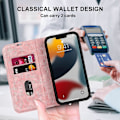 Miniatyrbild 3 av 5: Plånboksfodral för iPhone 15 Pro Max 6,7 tum Kompatibel med Magsafe-laddare, Magnetiskt Flip Folio PU Läder Telefonskal Stötsäkert Skydd, Rosa (LGL)