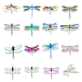 Miniatyrbilde 2 av 4: Dragonfly-klistremerker | 50 stk. Dragonfly vanntette vinylklistremerker for vannflasker, bærbare datamaskiner, bagasje, kopper, mobiltelefoner, datamaskiner, skateboard, kjøleskap, garderobe, gitar, bil, motorsykkel, sykkeldekor