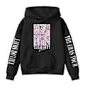 Miniatyrbillede 2 af 3: Taylor Swift Print Børn Piger Hættetrøje Casual Langærmet Hættetrøjer Løse Pullover Toppe LGL Black 6-7 Years