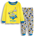 Miniatyrbild 1 av 2: Barn Pojkar Despicable Me Minions Pyjamas Långärmad T-shirt Byxor Sovkläder Nattkläder Pyjamas Set 4-8 År -NMAOV LGL B 5-6 Years