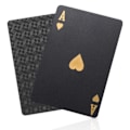 Pikkukuva 4 / 5: Muoviset pokerikortit vedenpitävät PVC-pelikortit musta (LGL)