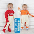 Miniatyrbild 2 av 5: Baby Mopping Overall Kläder Långärmad Krypande Kläder Toddler Jumpsuit Overall Bomull Spädbarn Rengöringsdräkt Unisex Romper LGL 9M H