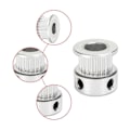 Miniatyrbillede 4 af 5: Pakke med 10 GT2 Timing Pulley med 20 tænder 3D-printertænder, 5 mm boring, 6 mm bredde (LGL)