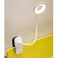 Miniatyrbilde 3 av 4: WJTG LED Clip-on Leselampe Dimbar Øyebeskyttelse Bordlampe J LGL White