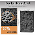 Miniatyrbild 4 av 5: 3-pack Shiny Bath XXL torkhanddukar, snabbtorkande handdukar 40x60cm, duschkabinhandduk för att ta bort vatten i duschen och badrummet LGL