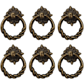 Miniatyrbillede 1 af 5: stk. Vintage Bronze Dråbe Ring Knapper Håndtag til Kommodeskuffer (LGL)