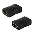 Miniatyrbild 1 av 5: 2X HDMI F/F Hona till Hona Könsväxlare Adapter Kopplare För HDTV LGL