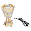 Miniatyrbilde 3 av 3: Elektrisk Røkelse Retro Brenner Ornament Røkelsesbrenner Metallhåndverk (eu Plugg) LGL