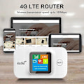 Miniatyrbild 2 av 5: 4G/5G Mobilt Hotspot WIFI Router 4G LTE Router Repeater Pocket Modem med SIM-kortplats Bred Täckning Europeisk Version LGL White
