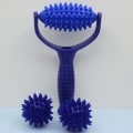 Miniatyrbild 2 av 5: Massageboll fascia boll massager massagerulle med handtag[GL]