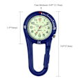 Miniatyrbillede 3 af 5: Clip-on Karabinhage Lysende FOB Digitale Sportsure Til Læger Sygeplejersker Vandrere Yo LGL Sliver